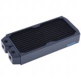 Alphacool NexXxos XT45 Full Copper Radiator, 240mm, Dual Fan, Black