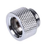 Alphacool HF G1/4" Male to Female Extender Fitting, 10mm, Chrome