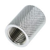 Alphacool HF G1/4" Female to Female Extender Fitting, 22mm, Chrome