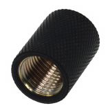 Alphacool HF G1/4" Female to Female Extender Fitting, 22mm, Deep Black