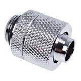 Alphacool Eiszapfen G1/4" to 10mm ID, 13mm OD Compression Fitting for Soft Tubing, Chrome