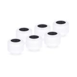 Alphacool Eiszapfen PRO HardTube G1/4" Fitting, 13mm OD, White, 6-pack