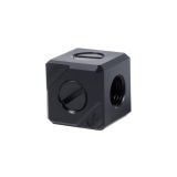 Alphacool Eiszapfen G1/4" 5-way Multi-Port Block Fitting, Acetal