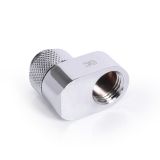 Alphacool Eiszapfen 16mm Offset Fitting Rotatable G1/4" OT to G1/4" IT, Chrome
