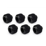 Alphacool Apex Grip HardTube Fitting, 13mm OD, Black, 6-pack