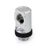 Alphacool Apex Grip 90 Degree OT/IT G1/4" Rotatable Adapter Fitting, Chrome