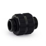 Alphacool Apex Grip Double Nipple OT/OT Rotary G1/4" Fitting, Black