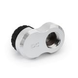 Alphacool Apex Grip Offset 16mm OT/IT G1/4" Rotatable Fitting, Chrome
