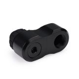 Alphacool Apex Grip Offset 27mm 2x 90 Degree OT/IT G1/4" Rotatable Fitting, Black