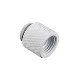 Bitspower G1/4" Male to Female Extender Fitting, 15mm, Deluxe White