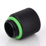 Bitspower G1/4" Male to Female Extender Fitting, 15mm, Matte Black