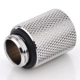 Bitspower G1/4" Male to Female Extender Fitting, 20mm, Silver Shining