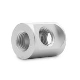EKWB EK-Quantum Torque T-Splitter Fitting, 3x Female Ports, Satin Titanium