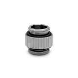 EKWB EK-Quantum Torque Micro Male to Male Extender Fitting, 7mm, Satin Titanium