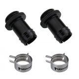 Koolance Barb Fitting for ID 10mm (3/8in), Black, 2-pack