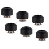 Optimus Hardline Fitting - 1/2", Satin Black, 6-pack