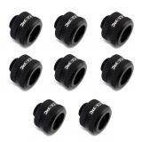 XSPC G1/4" to 10mm ID, 14mm OD Rigid Tubing Fitting, Matte Black, 8-pack