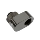 XSPC G1/4" Rotary 14mm Offset Adapter Fitting, Black Chrome