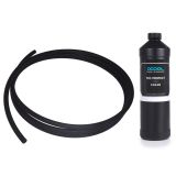 Alphacool EPDM Tube 11/8mm (3 meter) and Tec Protect 2 Clear Coolant (1000mL) Bundle, Black