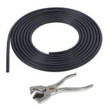 Alphacool EPDM Tube (3mm ID, 5mm OD) and Aluminum Flexible Tubing Cutter Bundle, 3 meter, Black