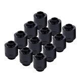 Alphacool Eiszapfen G1/4" to 10mm ID, 13mm OD Compression Fitting for Soft Tubing, 12-pack