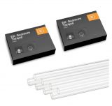 EKWB EK-Quantum Torque HDC-14 Compression Fittings (12-pack) and 14mm Acrylic Rigid Tubing (500mm x8) Bundle