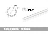 Bitspower None Chamfer PETG Link Tube, 12mm OD, 1000mm, Clear