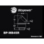 bitspower-g14-male-to-female-extender-fitting-45-degree-rotary-matte-black-2-pack-Alt5-image