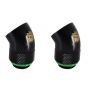 bitspower-g14-male-to-female-extender-fitting-45-degree-rotary-matte-black-2-pack