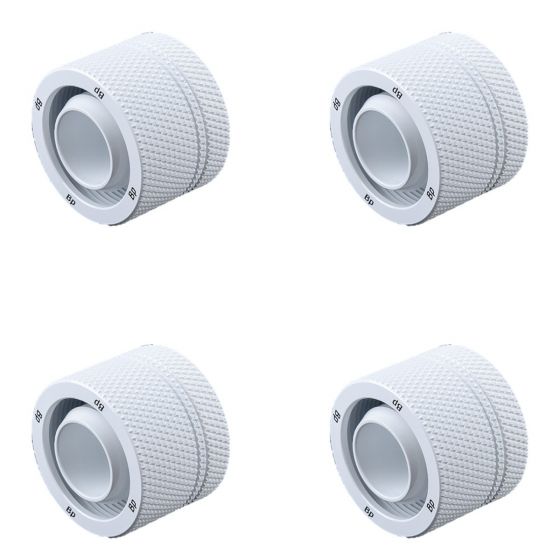 Bitspower G1/4" to 1/2" ID, OD 3/4" OD Compression Fitting for Soft Tubing, CC5 Ultimate, 4-pack