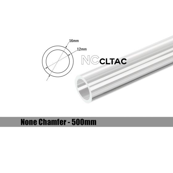 Bitspower None Chamfer Crystal Link Tube, 16mm OD, 500mm