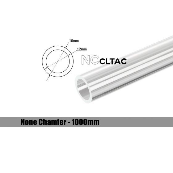 Bitspower None Chamfer Crystal Link Tube, 16mm OD, 1000mm
