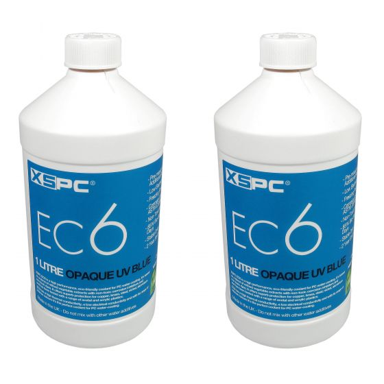 XSPC EC6 High Performance Premix PC Coolant, Opaque, 1000 mL, 2-pack