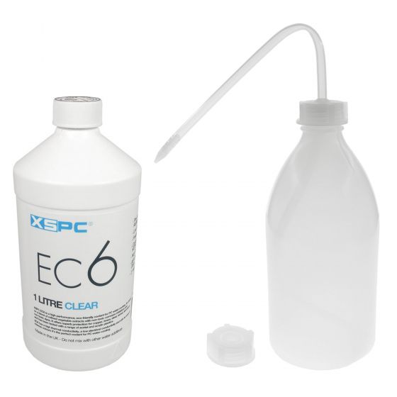 XSPC EC6 Translucent Premix PC Coolant (1000mL) and Filling Bottle Bundle