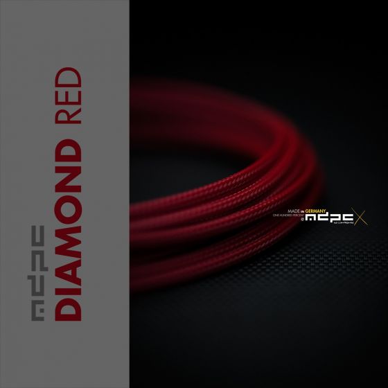 mdpc-x-classic-small-cable-sleeving-diamond-red-25-foot-0440mp020723on