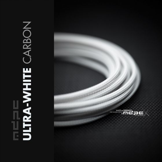 mdpc-x-classic-small-cable-sleeving-ultra-white-carbon-25-foot-0440mp020757on