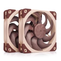 Noctua NF-A12x25 G2 120mm PWM Fan, Brown/Tan, 2-pack