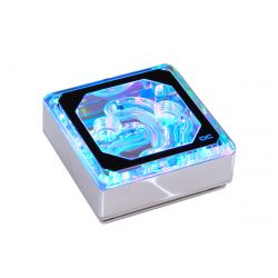 Alphacool Eisblock XPX Aurora Edge CPU Water Block, Digital RGB, Chrome/Plexi