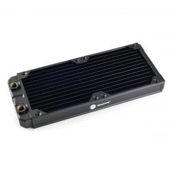 Bitspower Leviathan SF Radiator with Quad G1/4" Ports, 240mm, Black