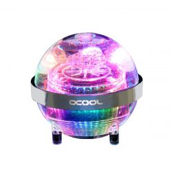 Alphacool Eisball Reservoir and Pump Combo, D5, Digital RGB, Plexi
