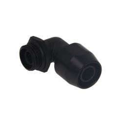 Alphacool HF Compression Fitting TPV, 90 Degree, Black Brass