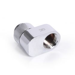Alphacool Eiszapfen 16mm Offset Fitting Rotatable G1/4" OT to G1/4" IT, Chrome