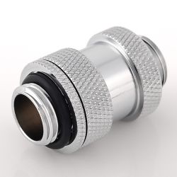 Bitspower G1/4" Adjustable Aqua Link Pipe (22-31mm), Silver Shining