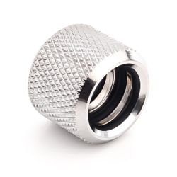 Bitspower Multi-Link Coupler Fitting for 12mm OD Rigid Tubing, Silver Shining