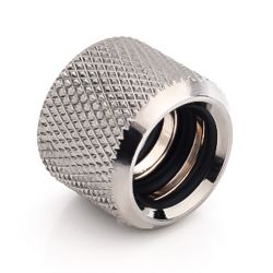 Bitspower Multi-Link Coupler Fitting for 12mm OD Rigid Tubing, Black Sparkle