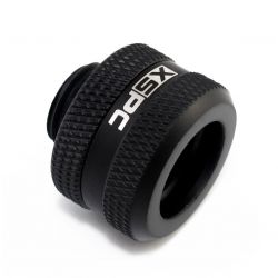 XSPC G1/4" to 10mm ID, 14mm OD Rigid Tubing Fitting, Matte Black
