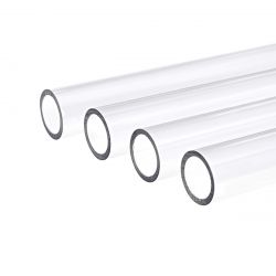 Alphacool Eisrohr PETG HardTube 10mm ID, 13mm OD, 80cm, Clear, 4-pack