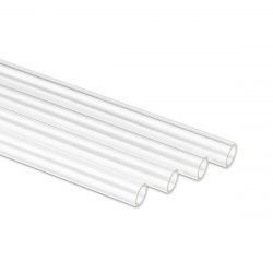 MOD-ONE 14mm OD Acrylic Rigid Tubing, 500mm, Clear, 4-pack