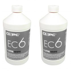 XSPC EC6 High Performance Premix PC Coolant, Opaque, 1000 mL, White, 2-pack