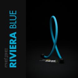 MDPC-X Medium (SATA) Cable Sleeving, Riviera-Blue, 10-foot